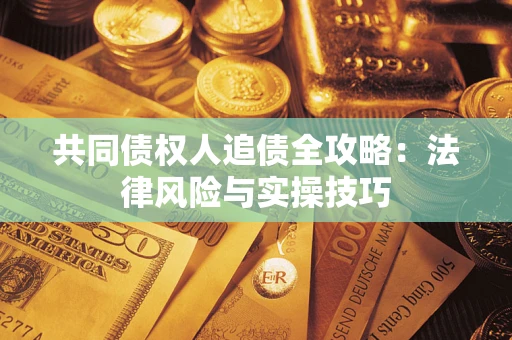 武汉共同债权人追债全攻略：法律风险与实操技巧