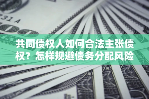 武汉共同债权人如何合法主张债权？怎样规避债务分配风险？