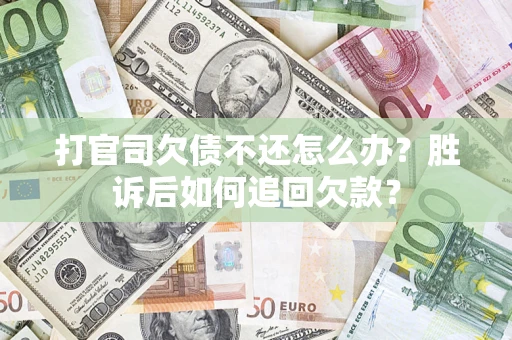 武汉打官司欠债不还怎么办？胜诉后如何追回欠款？