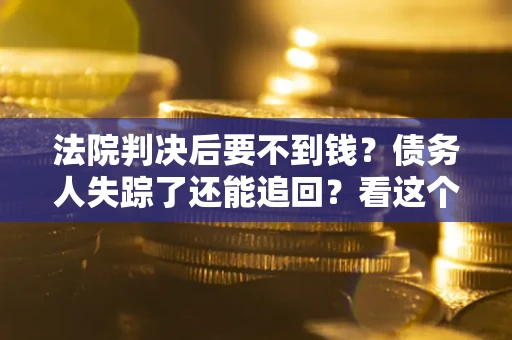 武汉法院判决后要不到钱？债务人失踪了还能追回？看这个方法！
