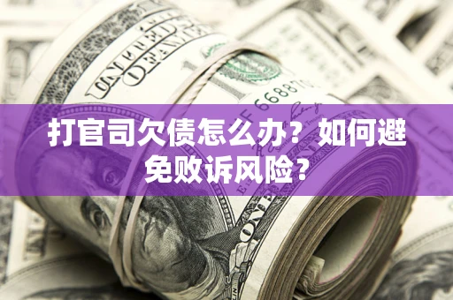 武汉打官司欠债怎么办？如何避免败诉风险？
