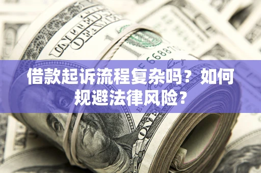 武汉借款起诉流程复杂吗？如何规避法律风险？