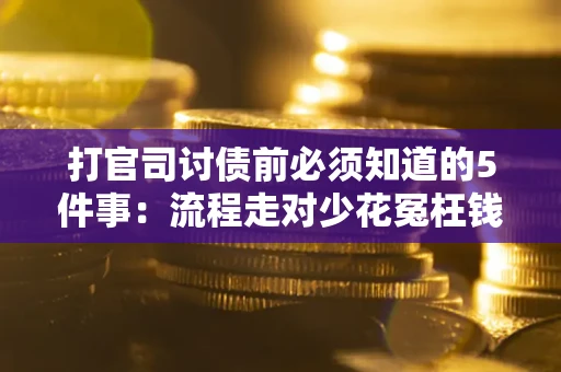 武汉打官司讨债前必须知道的5件事：流程走对少花冤枉钱