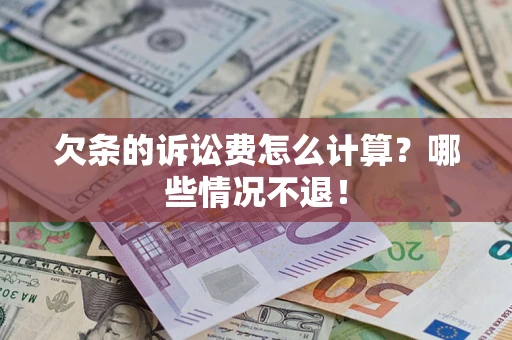 武汉欠条的诉讼费怎么计算？哪些情况不退！