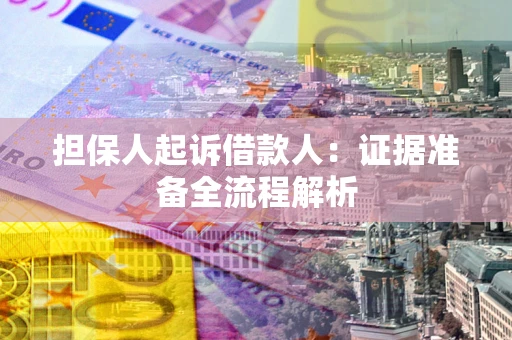 武汉担保人起诉借款人：证据准备全流程解析