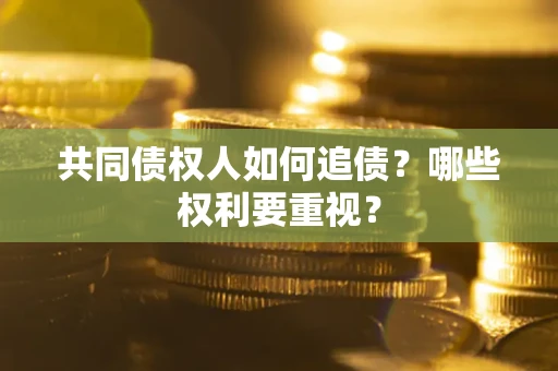 武汉共同债权人如何追债？哪些权利要重视？