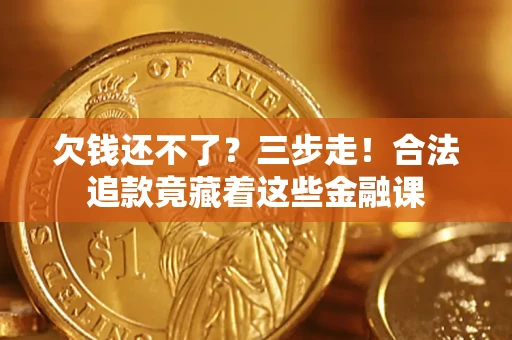 武汉欠钱还不了？三步走！合法追款竟藏着这些金融课