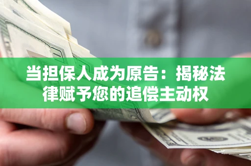 武汉当担保人成为原告：揭秘法律赋予您的追偿主动权
