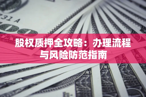 武汉股权质押全攻略：办理流程与风险防范指南