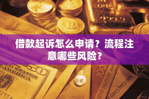 武汉借款起诉怎么申请？流程注意哪些风险？